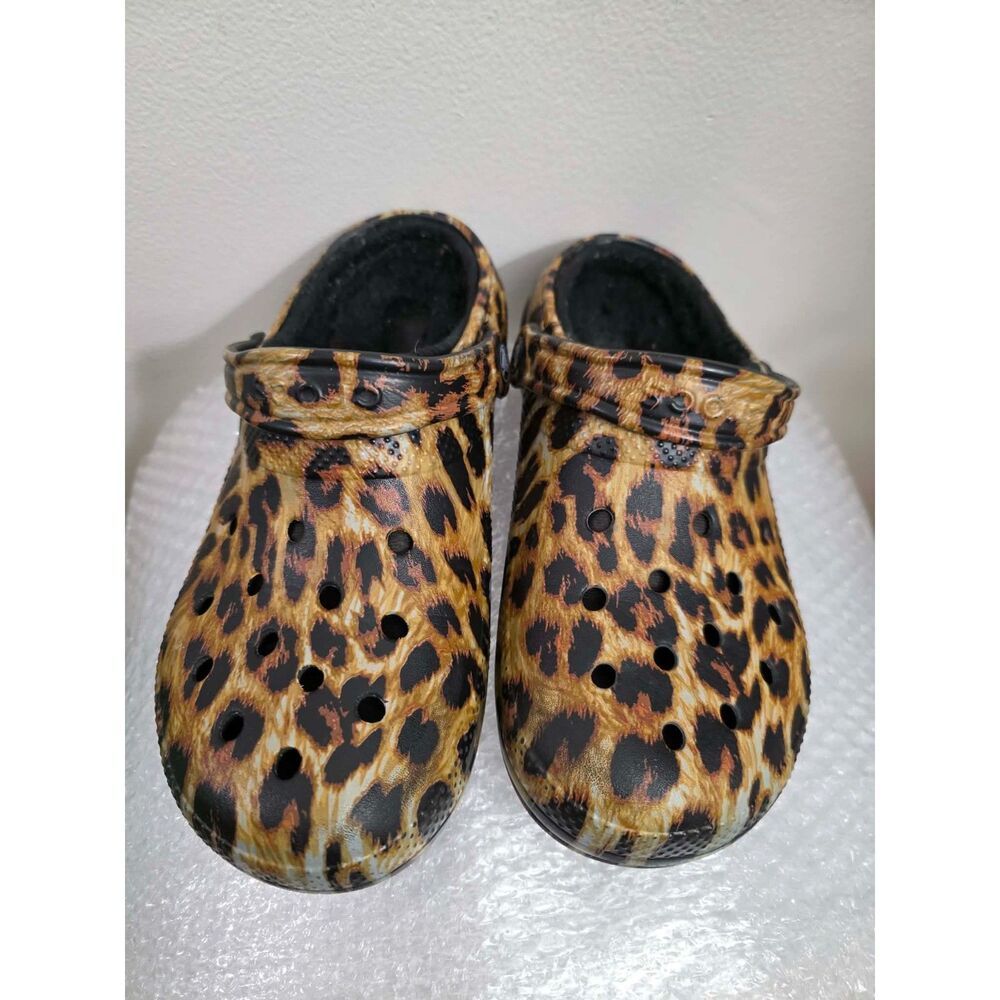 Classic Lined Clog - Leopard Print